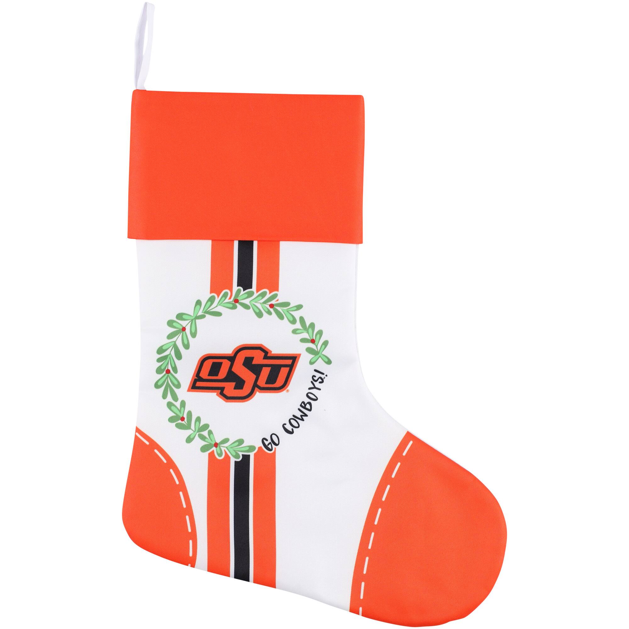 Front. Magnolia Lane - Oklahoma State Cowboys Christmas Stocking - Multicolor.