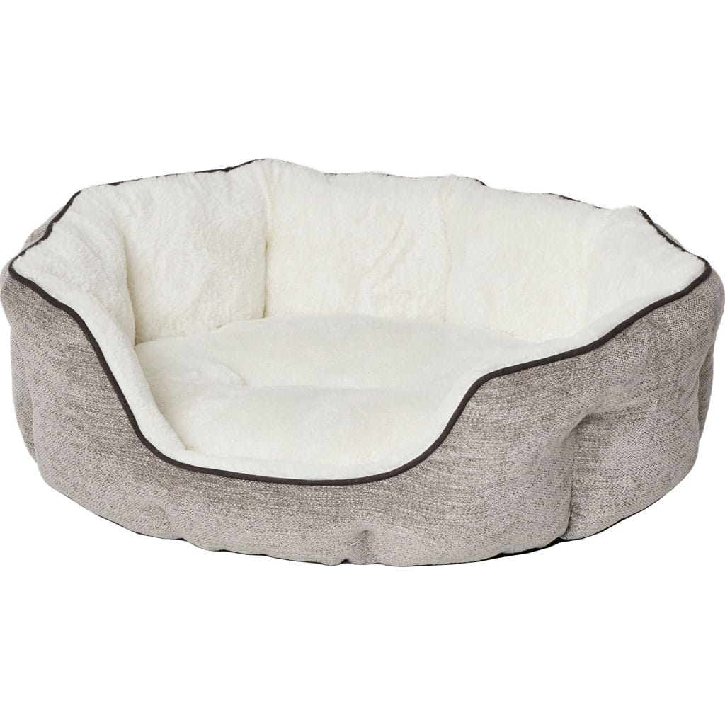 Midwest - Quiet Time Tulip Pet Bed Fur - Taupe