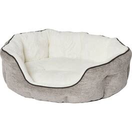 Midwest - Quiet Time Tulip Pet Bed Fur - Taupe