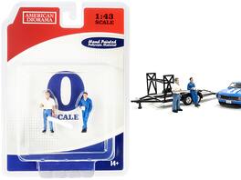 Tim and Larry Mechanics Set of 2 Figurines for 1/43 Scale Models by American Diorama - Multi