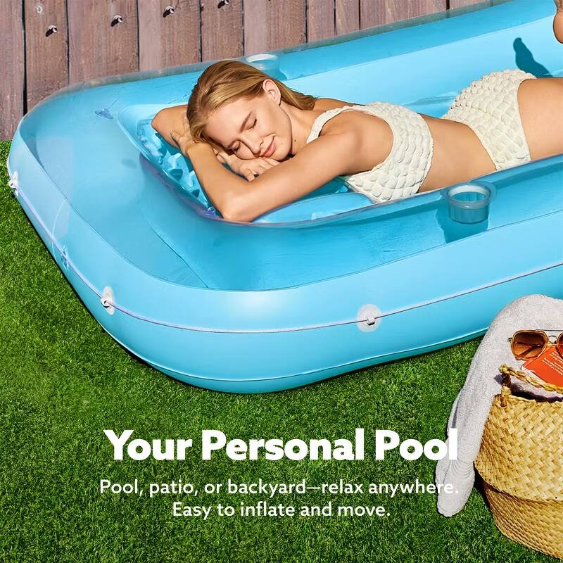 Your Personal Pool

Pool, patio, or backyard—relax anywhere. Easy to inflate and move.