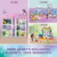 The text on the image is grouped and corrected as follows:

1. 10788: More Gabby's Dollhouse playsets, sold separately.