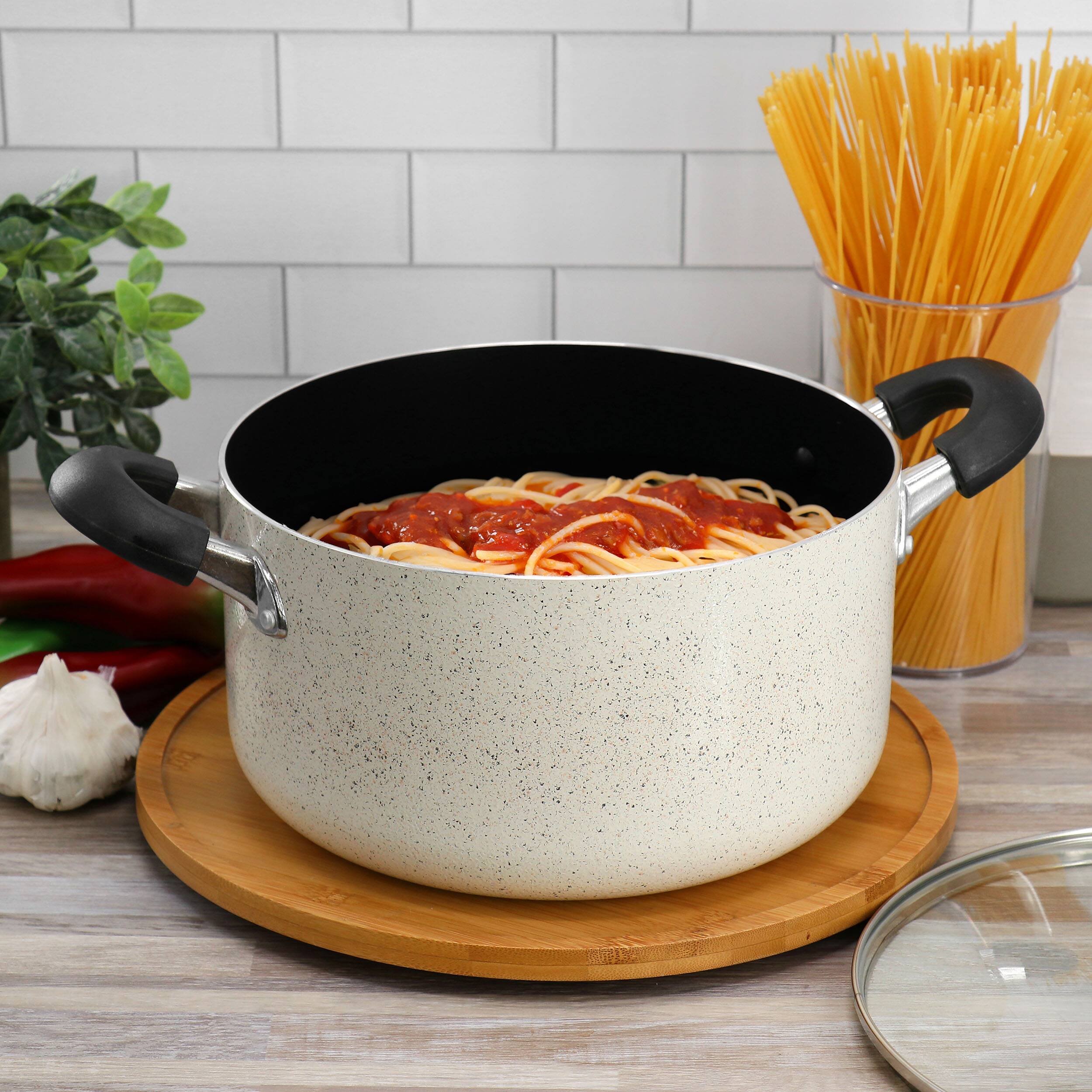 Alt View 4. Oster - Oster Clairborne 6 Quart Aluminum Nonstick Dutch Oven with Lid in Sand - Sand.