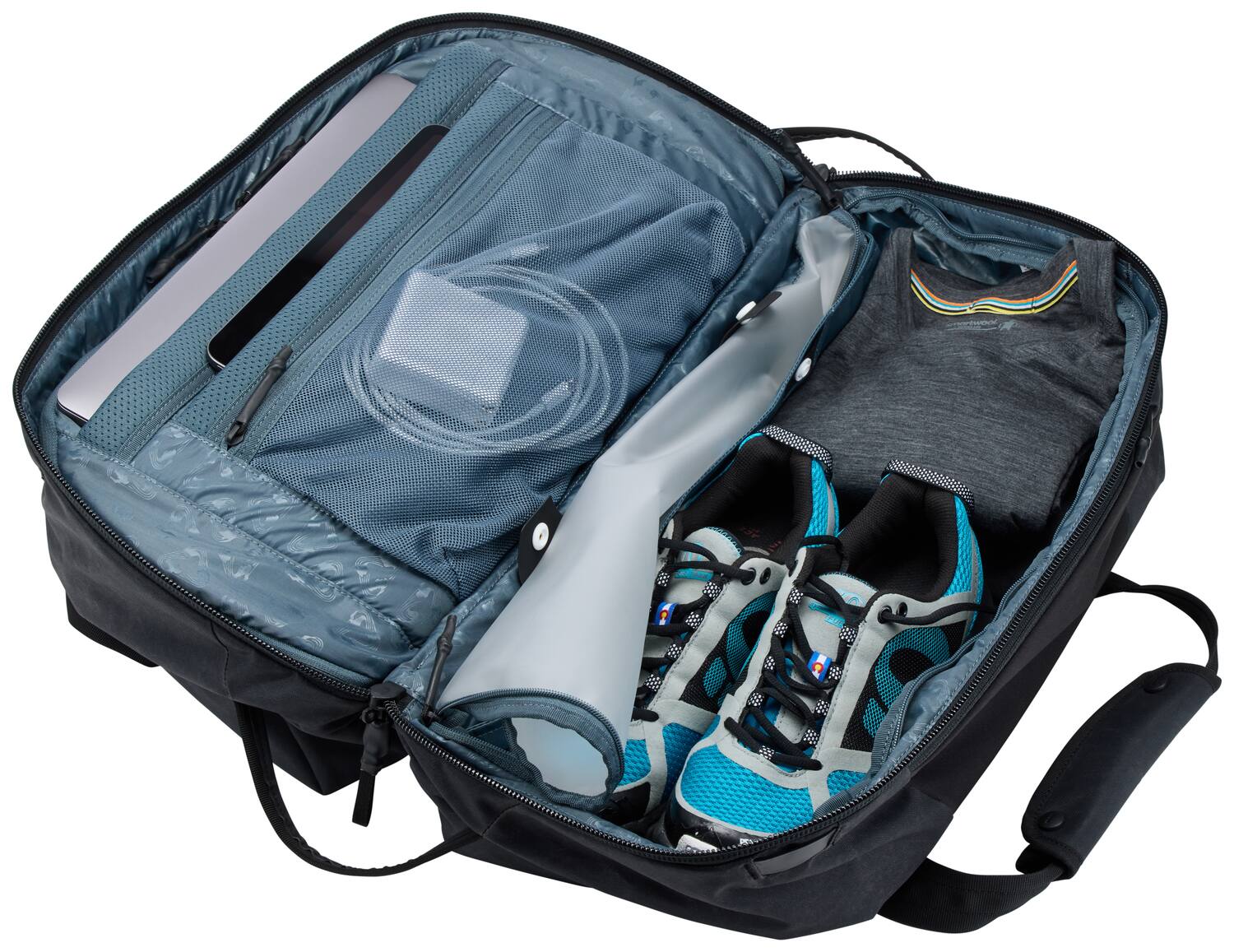 Alt View 1. Thule - Aion Duffel Bag – Eco-Friendly 35L Everyday & Travel Companion - Black.