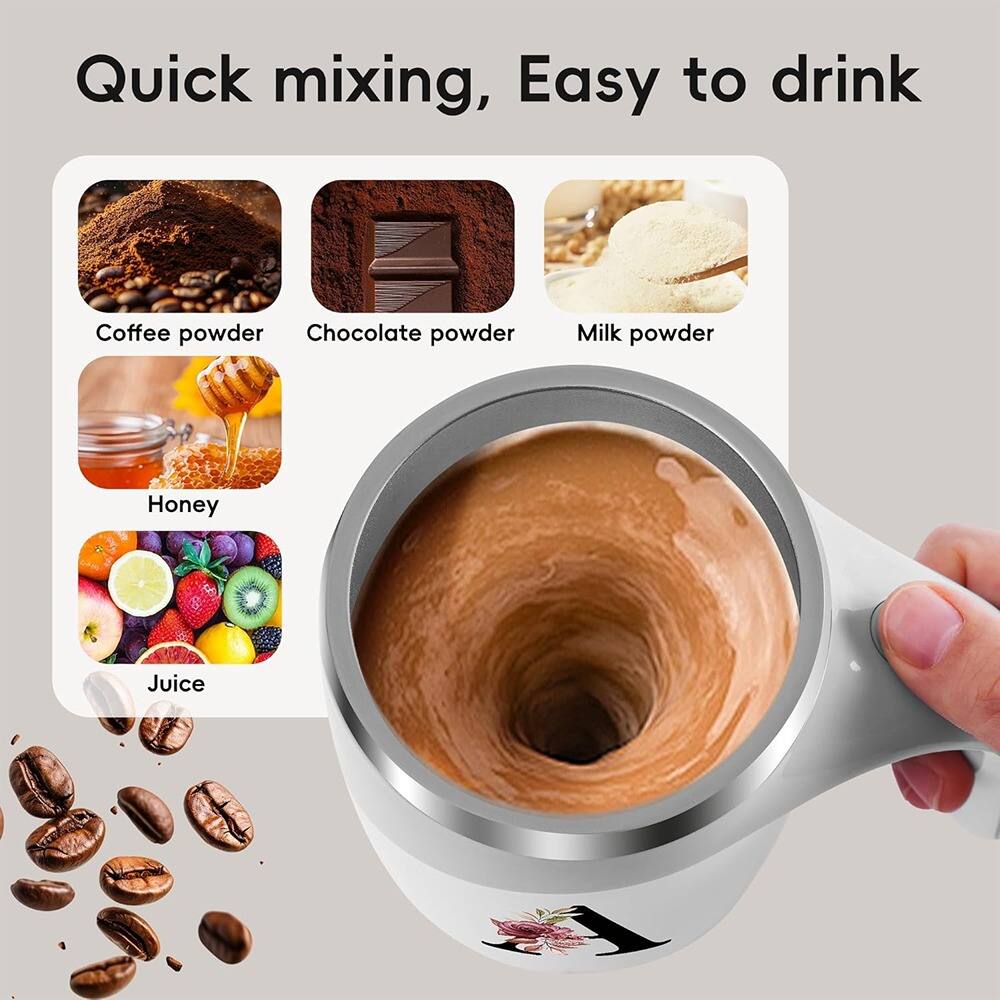 Quick mixing, Easy to drink

- Coffee powder
- Chocolate powder
- Milk powder
- Honey
- Juice