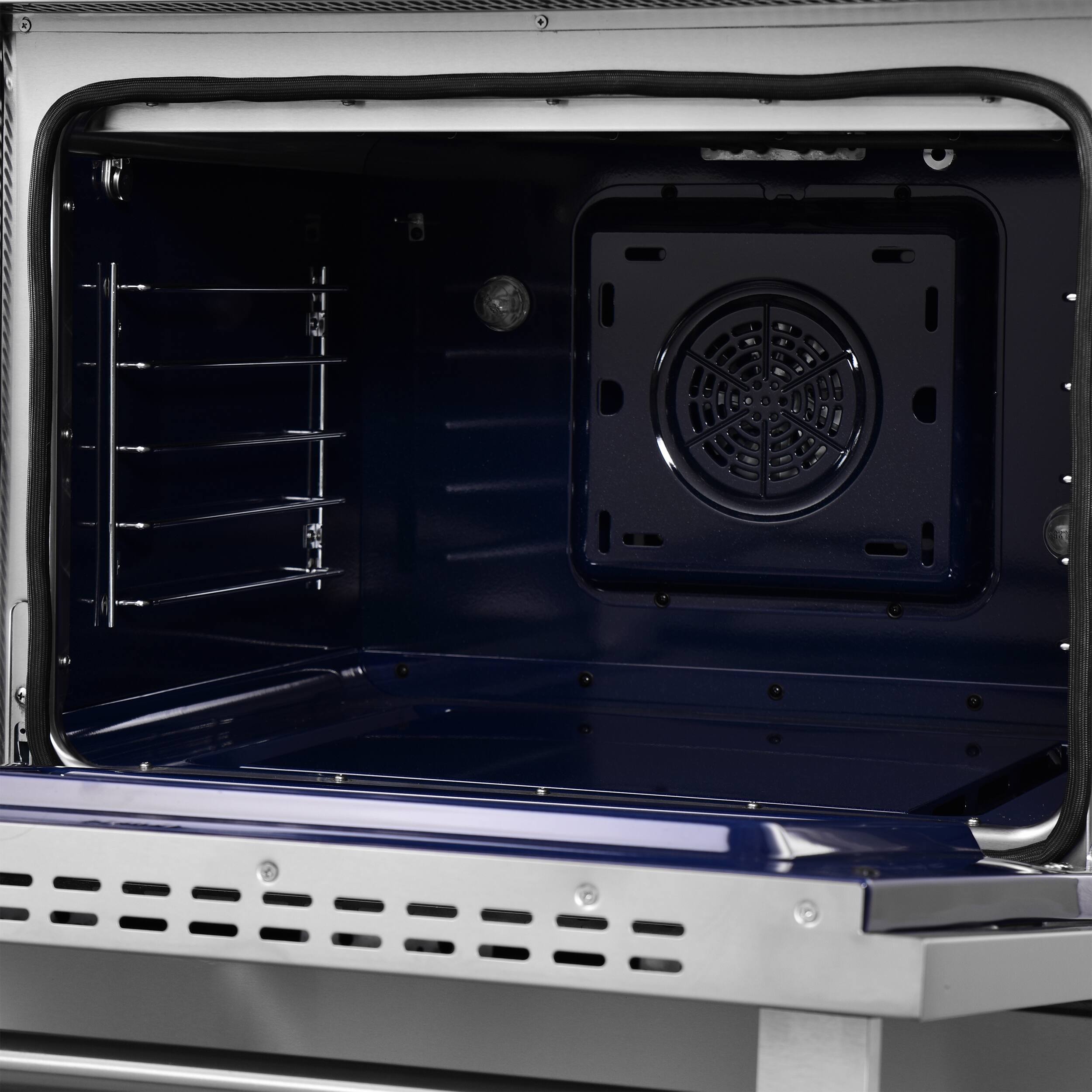 Alt View 16. Forno Appliances - Maximus 4.32 Cu. Ft. Freestanding Electric Induction Range with Air Fryer - Stainless Steel.