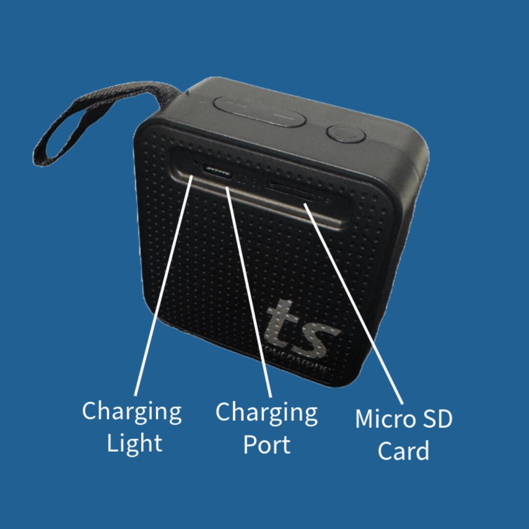 ts

Charging Light
Charging Port
Micro SD Card
