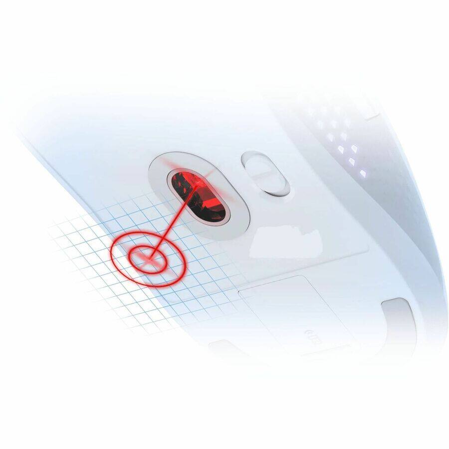 Alt View 4. MSI - Versa 300 Elite Lightweight Wireless 26000 DPI Optical 60M+ Click OMRON Switch Gaming Mouse - White.