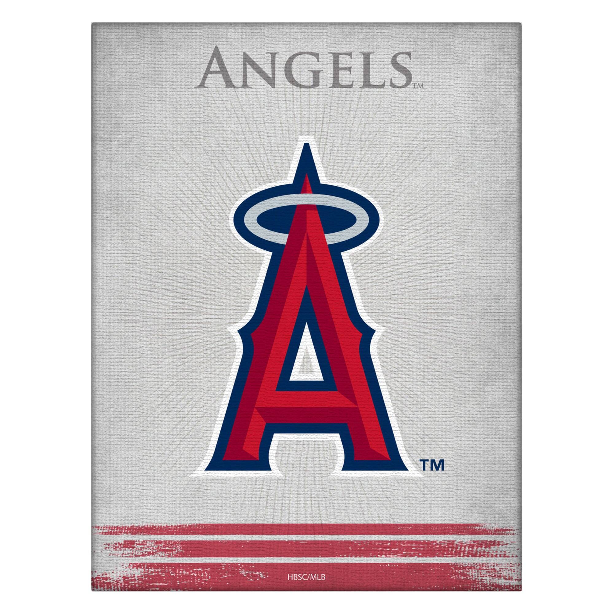 Los Angeles Angels 24" x 32" Splash Canvas Wall Art