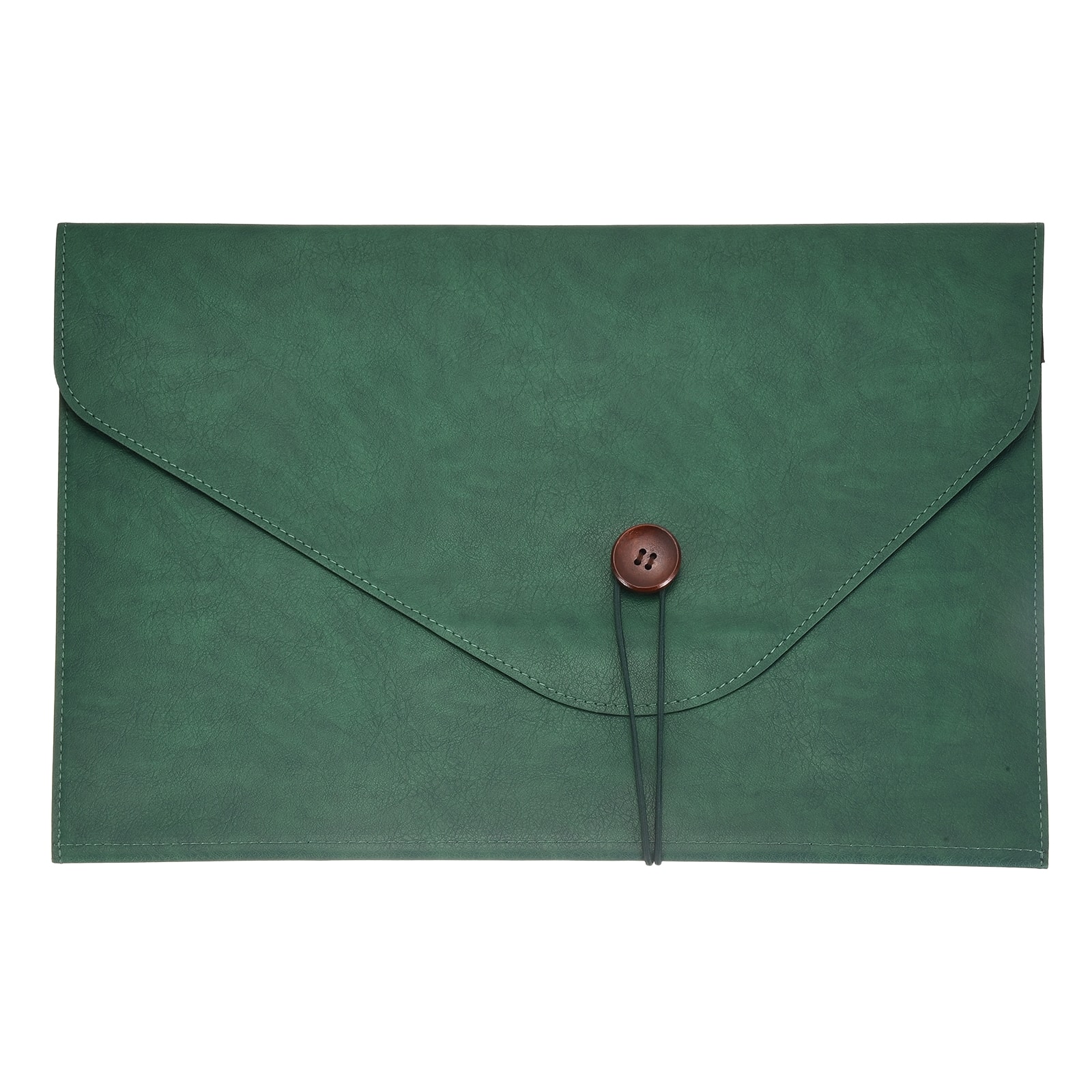 "Unique Bargains - Leather Folder, 14x10"" Leather Document Holder PU Pouch Bag Portfolio Organizer Waterproof for Office Men - Green" price history on PriceWatchPro