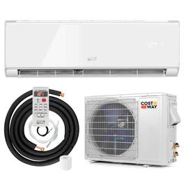 Costway - 18000BTU Wifi Enabled Mini Split Air Conditioner & Heater with Heat Pump - White