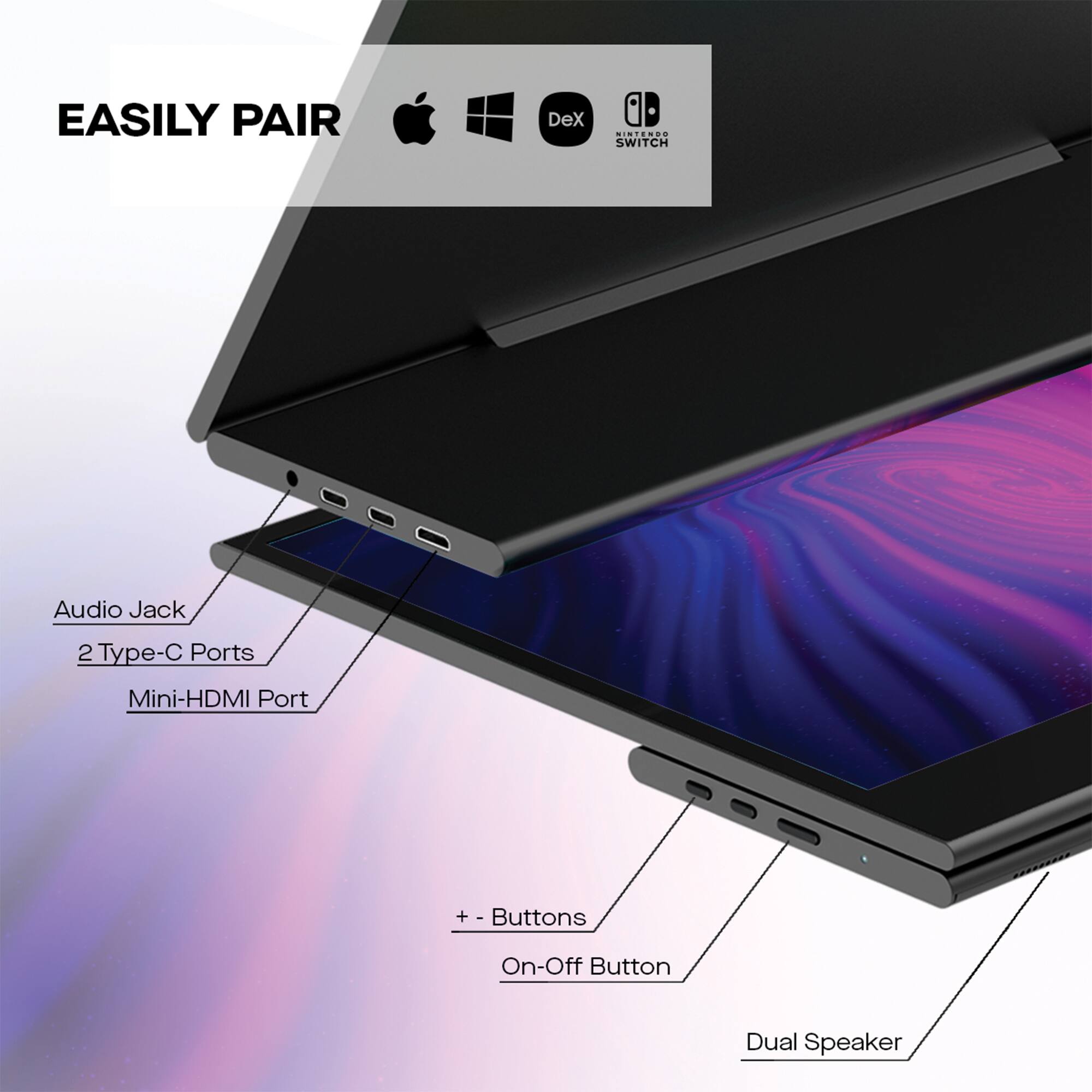 Alt View 13. Mobile Pixels - Glance 16" LCD Monitor.
