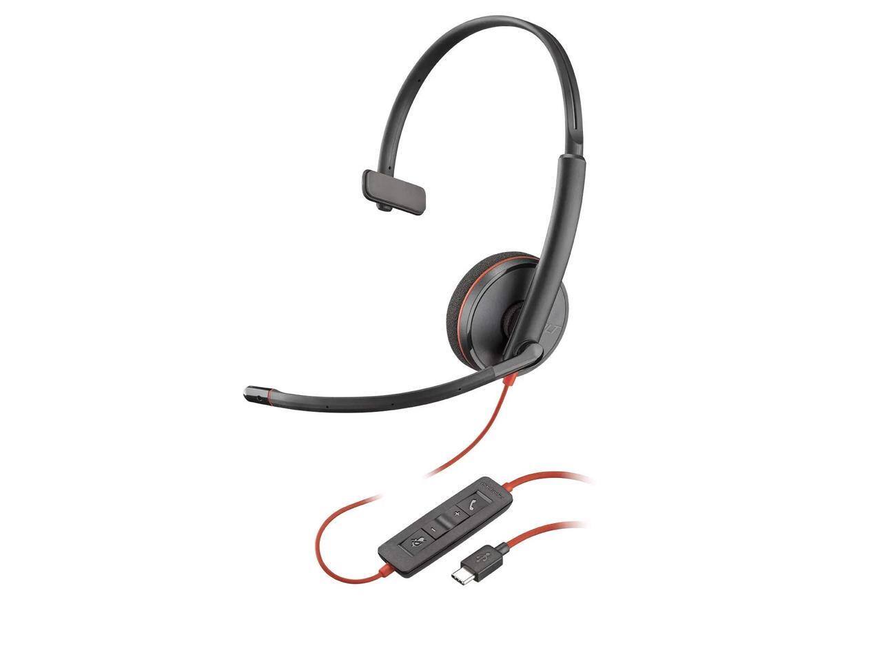 Alt View 9. HP - Poly SAVI 8200 UC 8245 Headset - Mono/Stereo, USB, Wireless, Noise Cancelling, Black - Black.
