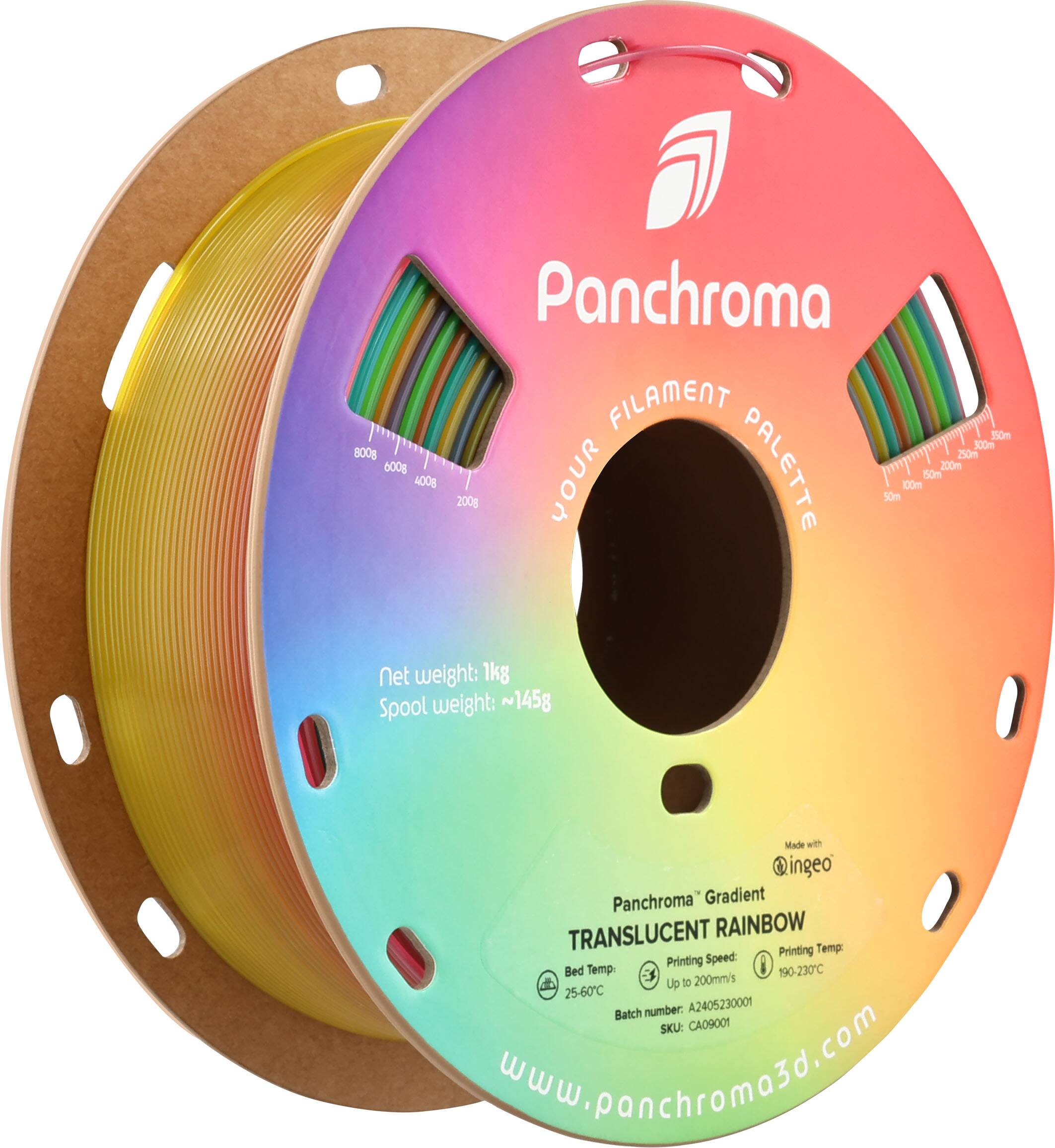 Polymaker - Gradient Translucent PLA Filament - Rainbow