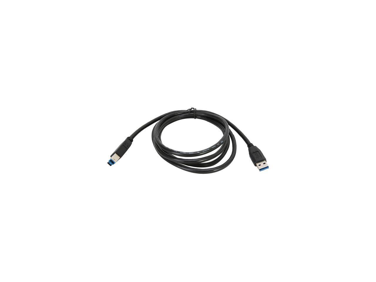 Alt View 1. Nippon Labs - Nippon Labs USB3-6AB-2P 6 ft. USB 3.0 Type A Male to B Male Cable for Printer and Scanner, Black - 2 Packs.