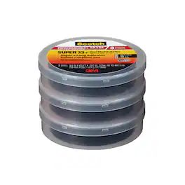 Scotch - 3/4 in. W X 66 ft. L Black Vinyl Electrical Tape