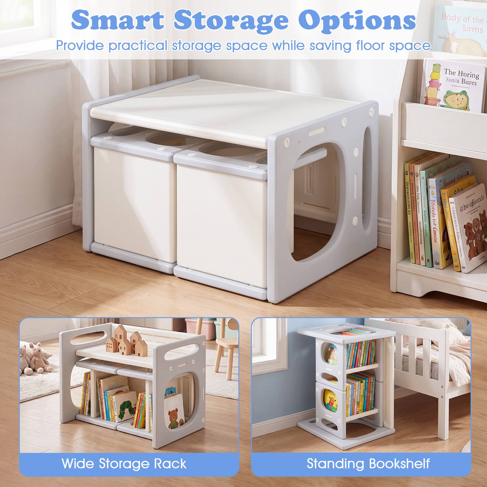 Smart Storage Options  
Provide practical storage space while saving floor space

The Horning Ziozile Bares  
BREA TOMATO  
allent SWORTS -  
Glood SPORTS   CHICK SPARTIFFEED RESEETS 20191 |  
Monts for Camile 9  
I Pornet TELLET 81bwdights wor ZELVIT Producture  esser AHangs

Wide Storage Rack  
Standing Bookshelf