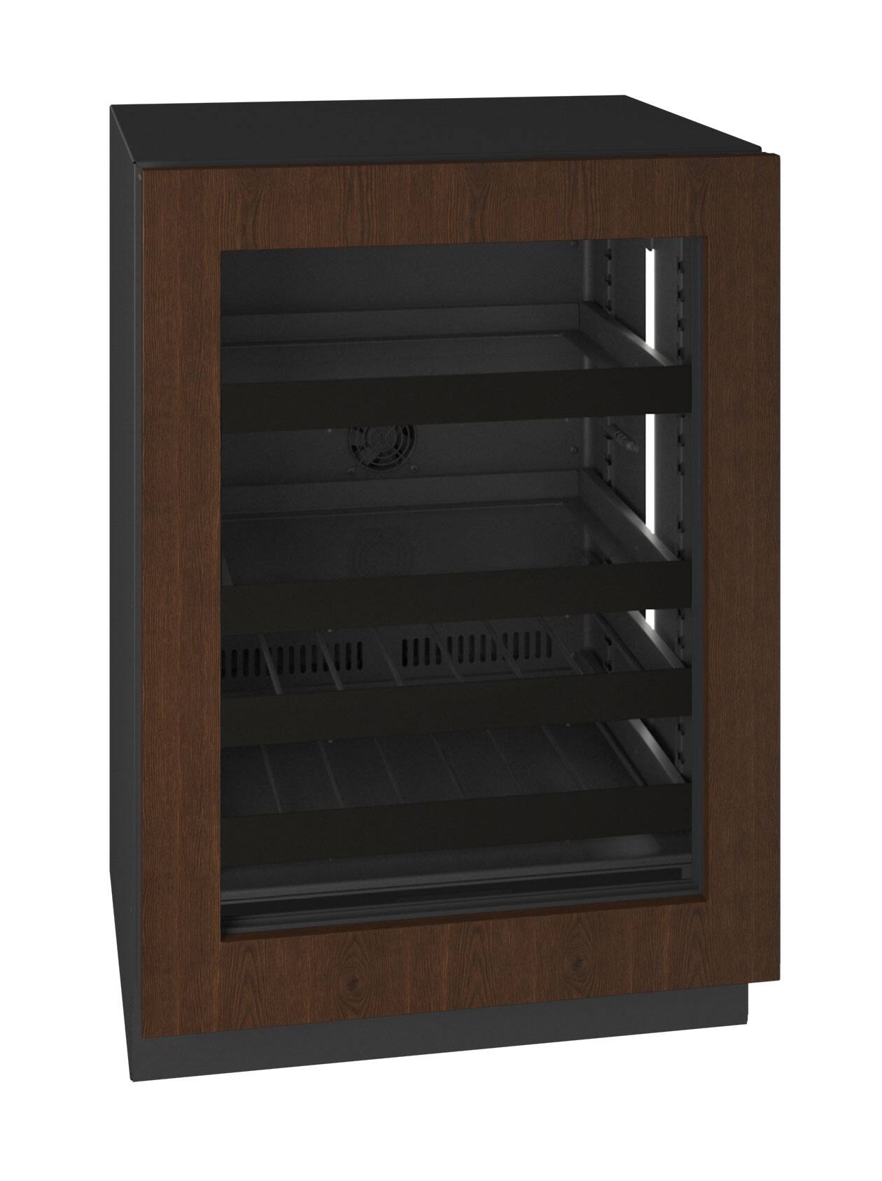 Angle. U-Line - U-Line 24"W. 5.1 Cu.Ft. Built-In Beverage Center - Panel Ready Frame/Glass - Integrated Frame.