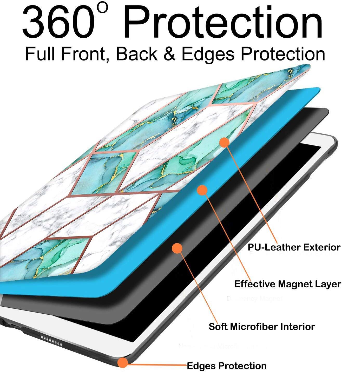 360° Protection  
Full Front, Back & Edges Protection

PU-Leather Exterior  
Effective Magnet Layer  
Soft Microfiber Interior  
Edges Protection