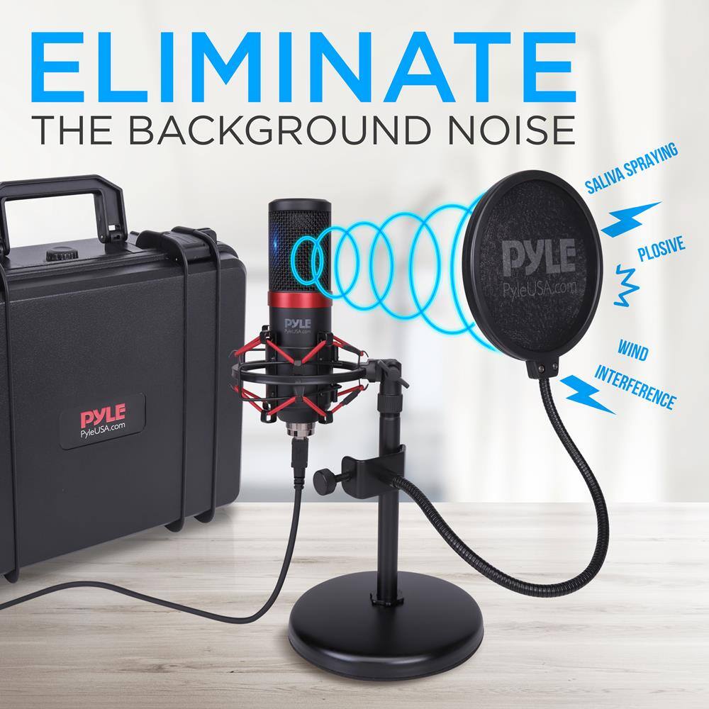 ELIMINATE THE BACKGROUND NOISE

- SALIVA SPRAYING
- PLOSIVE
- WIND INTERFERENCE

PYLE
PyleUSA.com