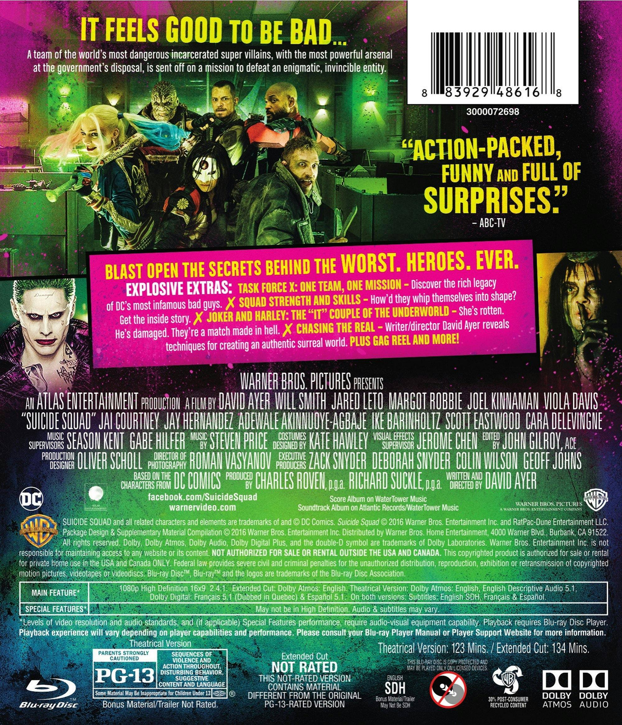 Angle. Suicide Squad [Blu-ray].