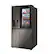 Alt View 2. LG - 23 Cu. Ft. Side-by-Side Counter-Depth Smart Refrigerator with Craft Ice - PrintProof Black Stainless Steel.