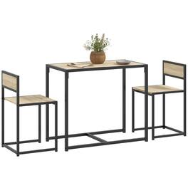 Homcom - Dining Room Set - Oak