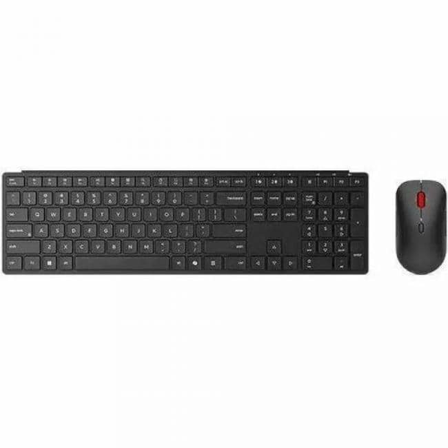 Lenovo - Wireless Multi-Mode Pro Combo Keyboard and Mouse 6000 US English - USB Type A Wireless Bluetooth/RF 2.40 GHz - Black price history on PriceWatchPro