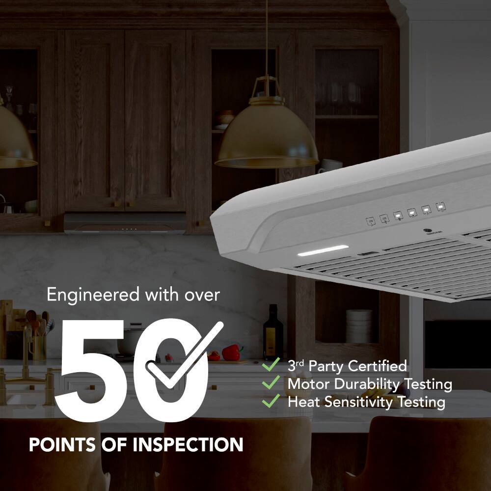 Engineered with over 50 3rd Party Certified Motor Durability Testing and Heat Sensitivity Testing.