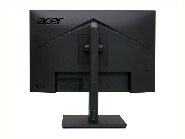 Back. Acer - Vero 24" LED Monitor 1920x1080 75Hz B247Y Gbmiprx - Black.