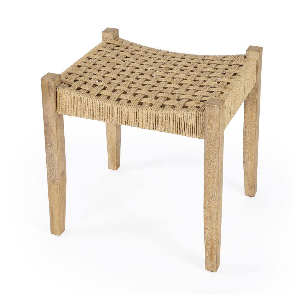 Alt View 2. Butler Specialty - Garner Woven Jute Accent Stool - Natural.