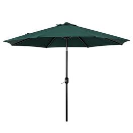 WestinTrends - Paolo 9 ft. Patio Table Umbrella with tilt and crank features - Dark Green