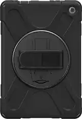Front. SaharaCase - DEFENSE-X Series Case for Amazon Fire HD 10 (2023) - Black.