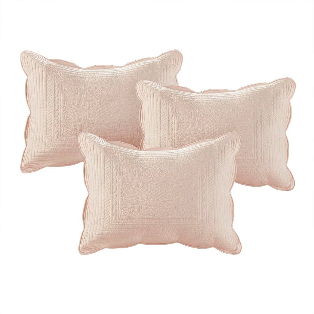 Alt View 4. Gracie Mills - Gracie Mills Salvatore 6-Piece Reversible Cottage-Inspired Scalloped Edges Daybed Set - Blush.