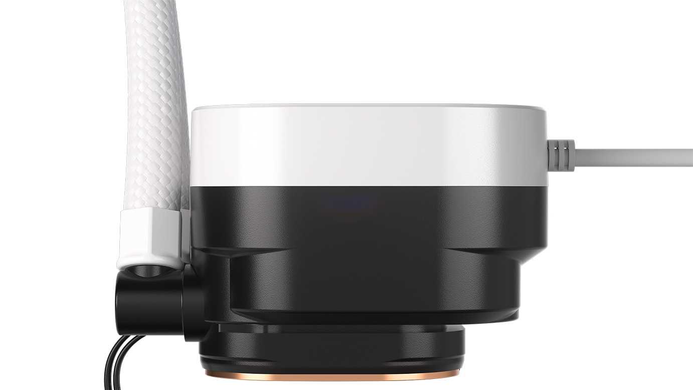 Alt View 19. CORSAIR - NAUTILUS 240 RS LCD Liquid CPU Cooler - White.