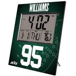 Keyscaper - Quinnen Williams Digital Desk & Wall Clock - Multicolor