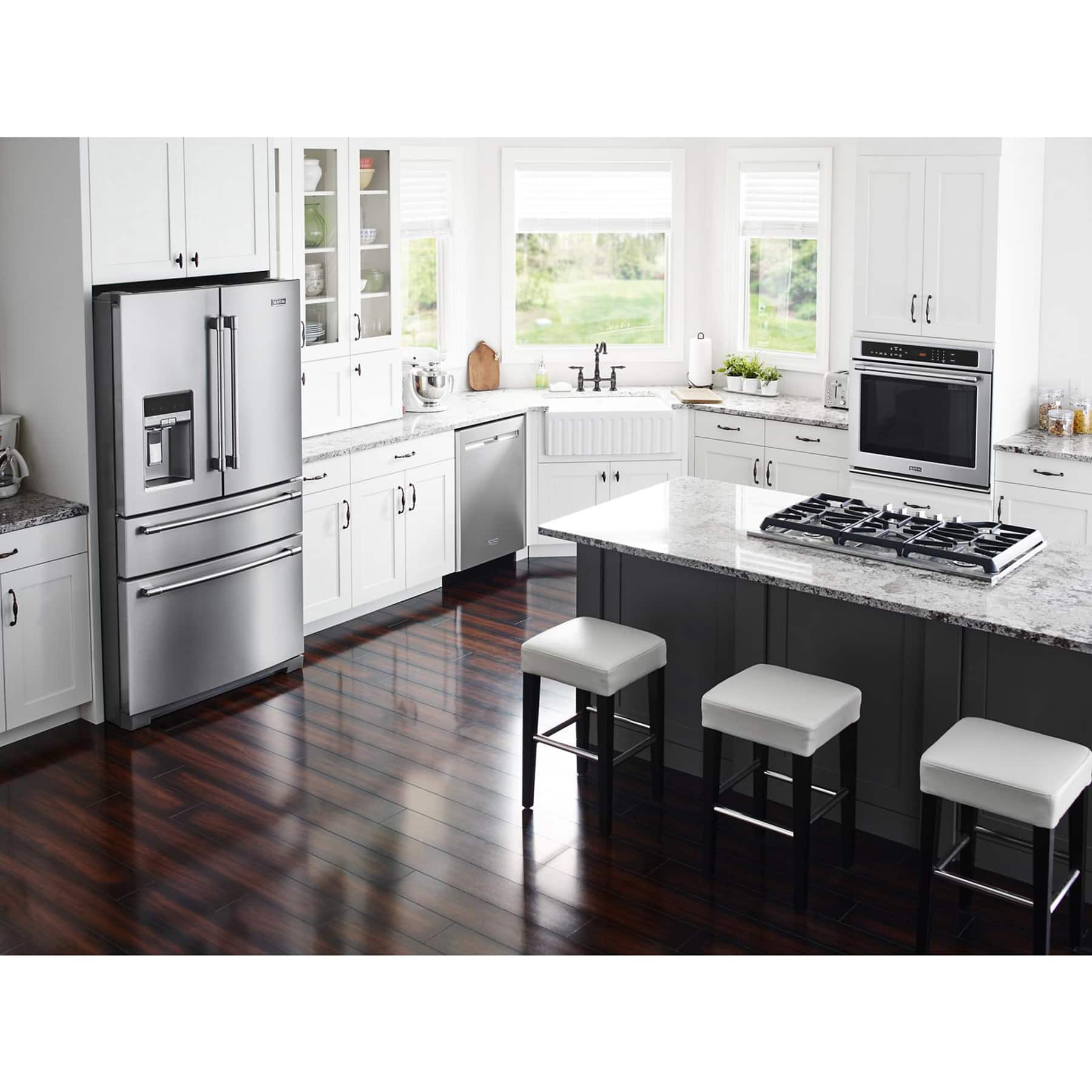 Alt View 18. Maytag - 36" Built-In Gas Cooktop - Stainless steel.