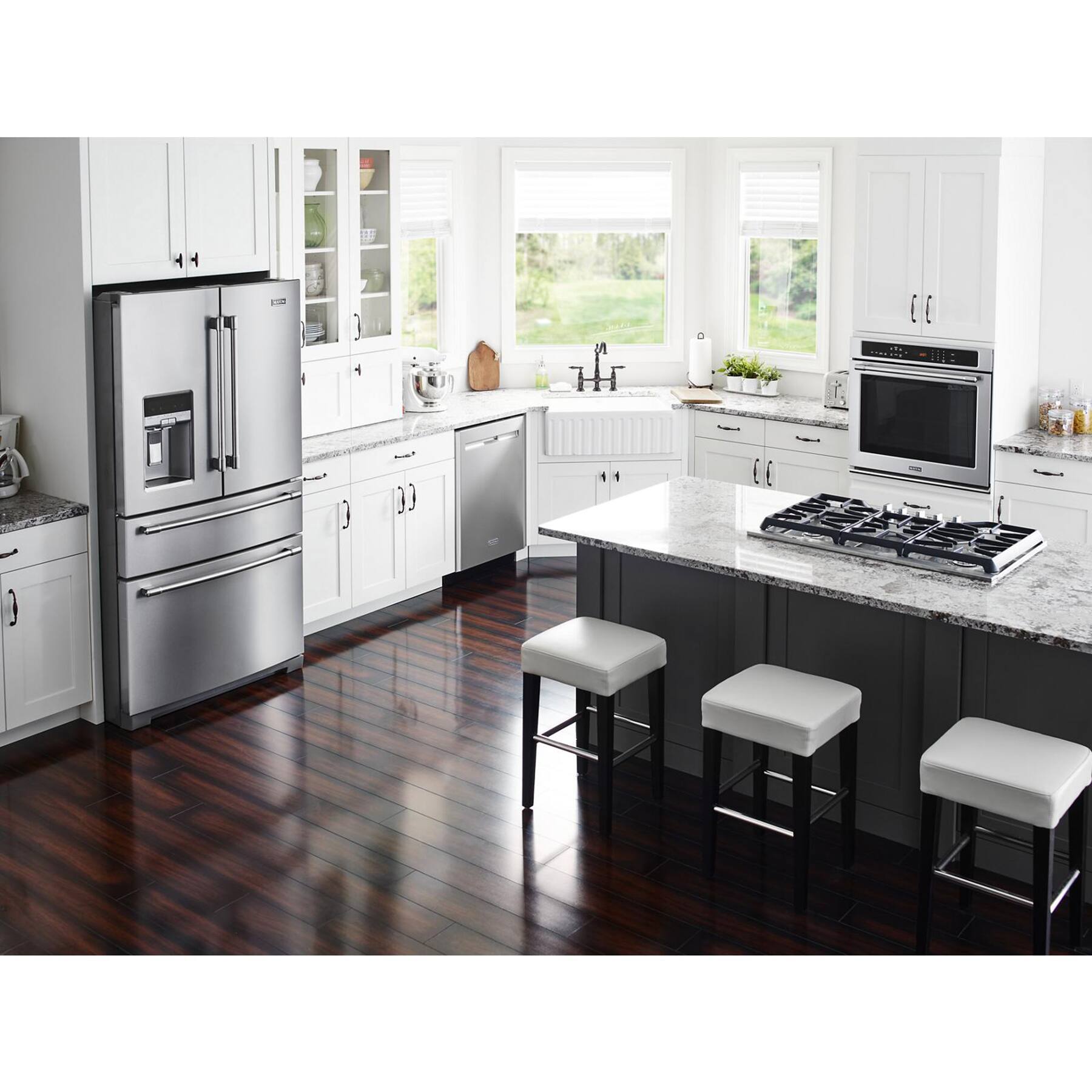 Alt View 18. Maytag - 36" Built-In Gas Cooktop - Stainless steel.