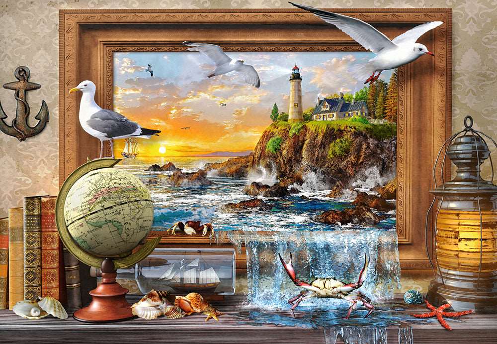 Angle. Castorland - CASTORLAND 1000 Piece Jigsaw Puzzle, Marine to Life, Adult Puzzle, Castorland C-104581-2 - Red.