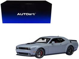 2022 Dodge Challenger R/T Scat Pack Widebody Smoke Show 1/18 Model Car by Autoart - Gray
