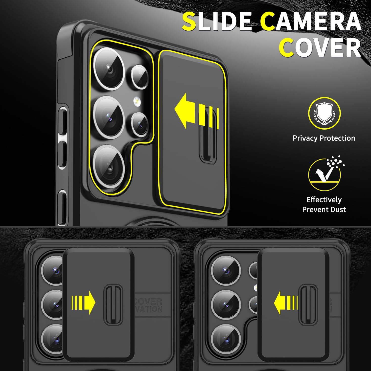 SLIDE CAMERA COVER

Privacy Protection
Effectively Prevent Dust