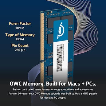 OWC 64GB (2x32GB) PC4 21300 DDR4 2666MHz SO DIMMs Memory Ram OWC 64GB (2x32GB) PC4 21300 DDR4 2666MHz SO DIMMs Memory Ram