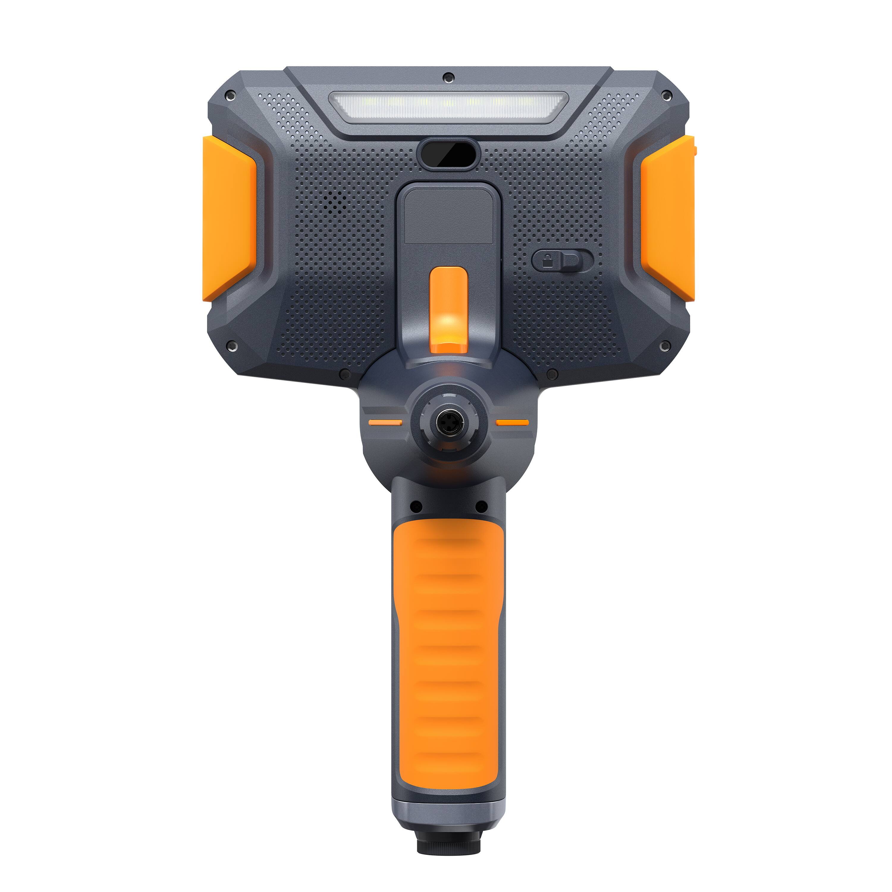Left. Teslong - F6 Pro 4- Way Articulating Dua lens 6.5mm (0.25") Dual Lens Inspection Camera 5ft (1.5M) w/ 6inch Screen - Black / Dark Grey / Orange.