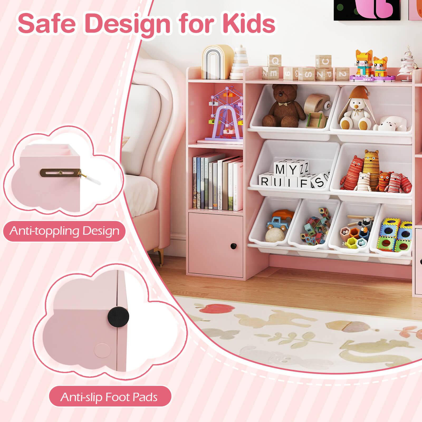 Safe Design for Kids

Anti-toppling Design

Anti-slip Foot Pads