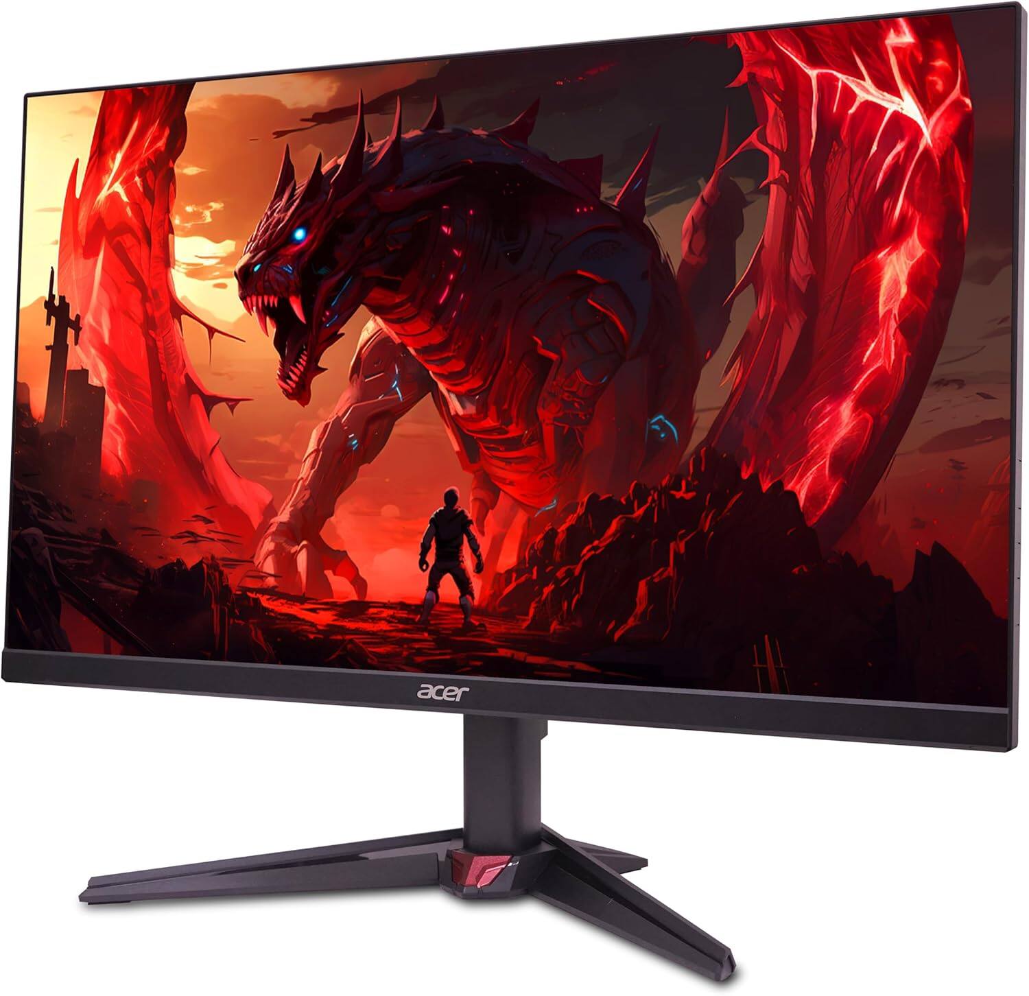 Left. Acer - Nitro VG240YU 23.8" LCD Gaming Monitor 75Hz 2560x1440 - Black.
