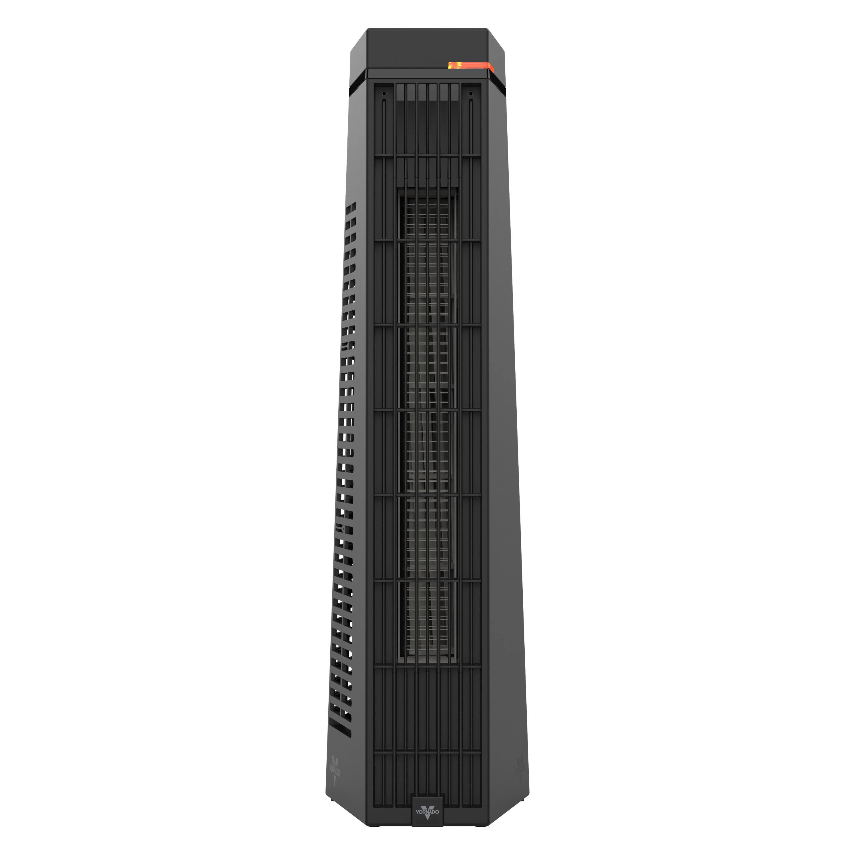 Back. Vornado - Rise 20H 1500 watts Black Indoor Electric Tower Fan Space Heater with Advanced Safety Features for Living Space - Black.