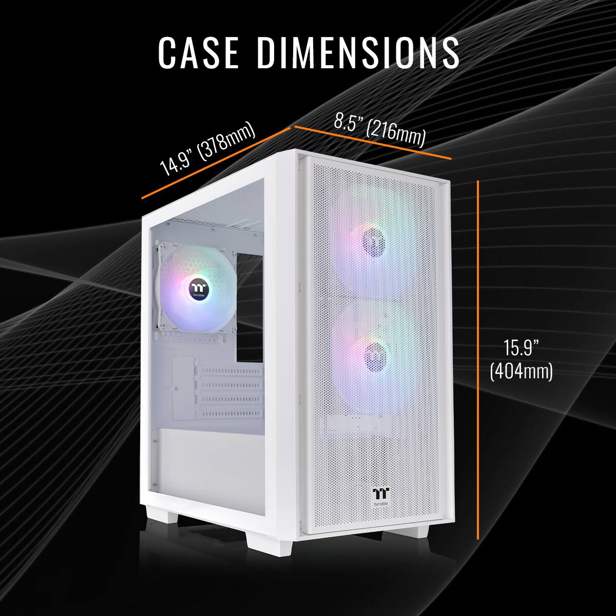 CASE DIMENSIONS 14.9" (378mm) 8.5" (216mm) 15.9" (404mm)