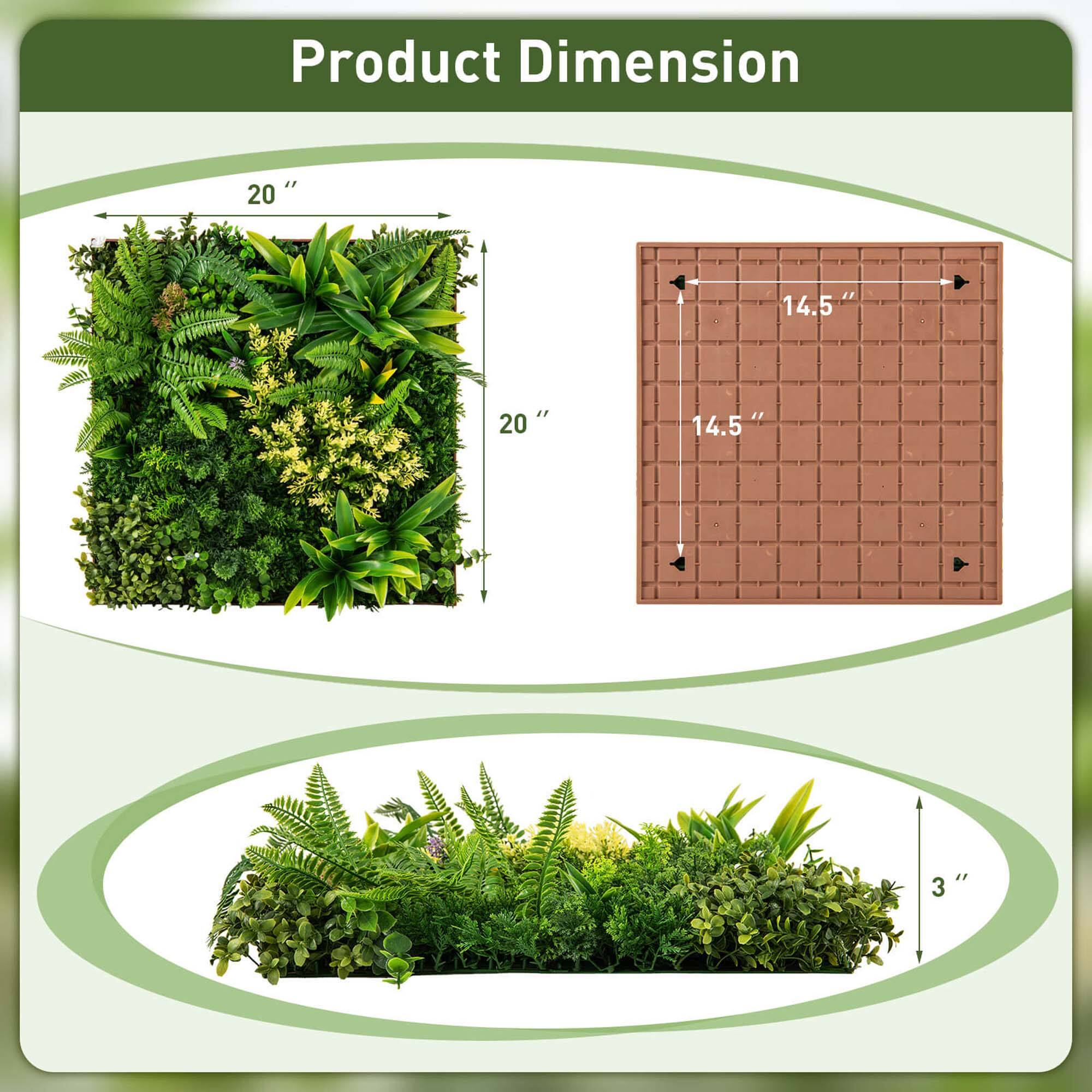 Product Dimension

- 20" x 20"
- 14.5" x 14.5"
- 3"