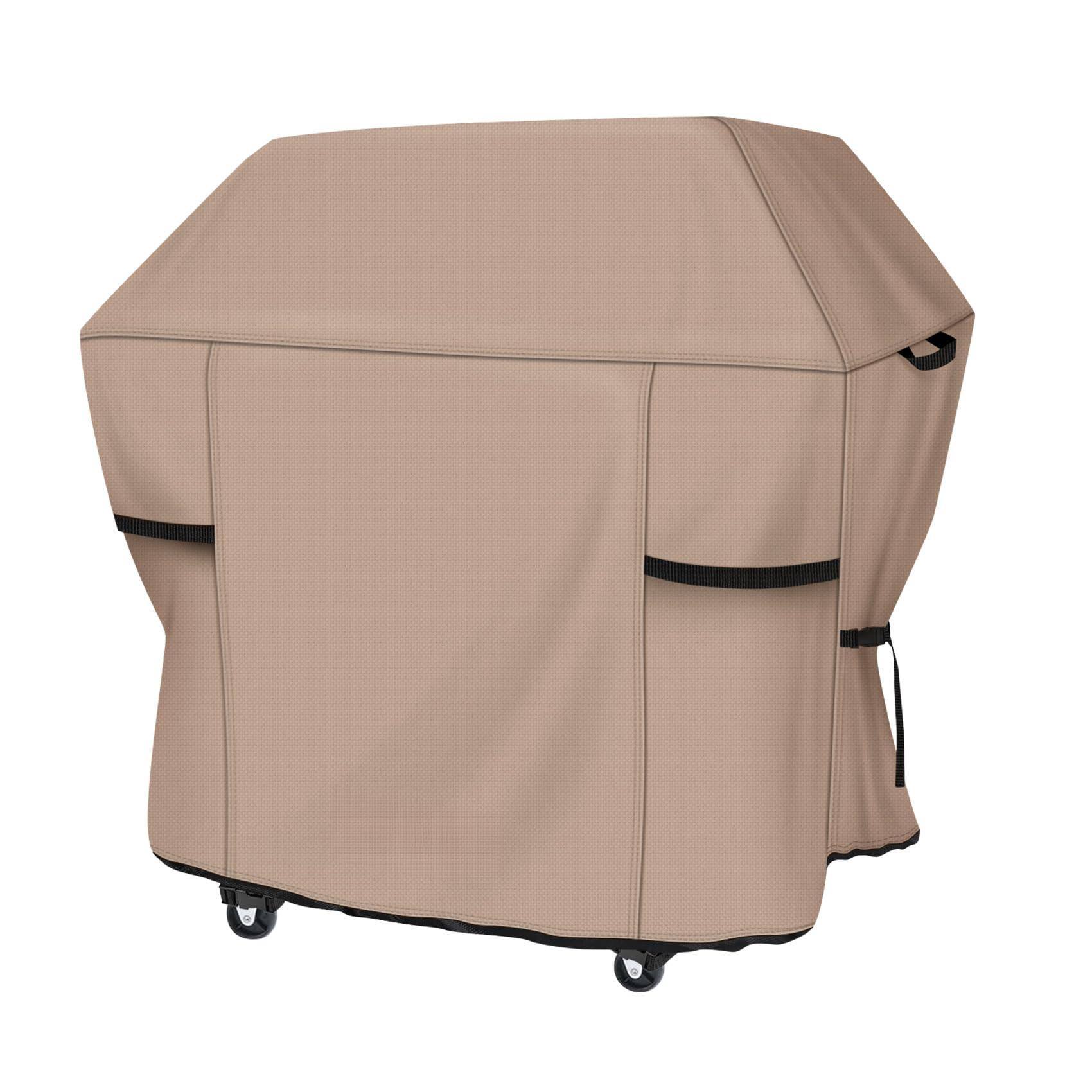 Fabibe - Waterproof Grill Cover 52 Inch Heavy Duty Bbq For 2-4 Burners Outdoor Gas Barbecue p General to fit most 2-4 burner g - Brown 64"(L)x24"(W)x45"(H)