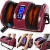 Front. Best Choice Products - Best Choice Products Foot Massager Machine, Therapeutic Reflexology Massager w/ High-Intensity Rollers - Burgundy - Burgundy.